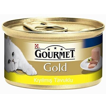 Gourmet Gold Kıyılmış Tavuklu Konserve Yetişkin Kedi Maması 85 G x12