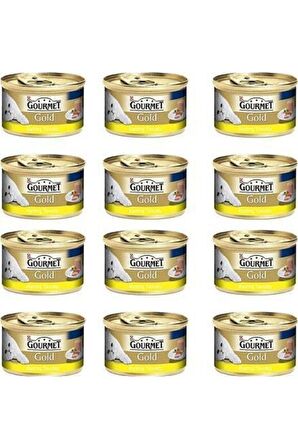 Gourmet Gold Kıyılmış Tavuk Etli Kedi Konservesi 85 Gr X 12 Li Paket