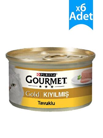 Gourmet Gold Kıyılmış Tavuklu Kedi Konservesi 85 gr x 6 Adet