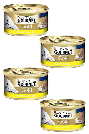 4 Adet Purina Gourmet Gold Kıyılmış Tavuk 85 gr