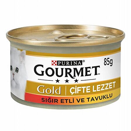 Gourmet Gold Sigir Etli ve Tavuklu Kedi Konservesi 85 Gr