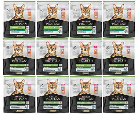 Proplan Sterilised Somon Kısır Kedi Maması 400 Gr*12 Adet