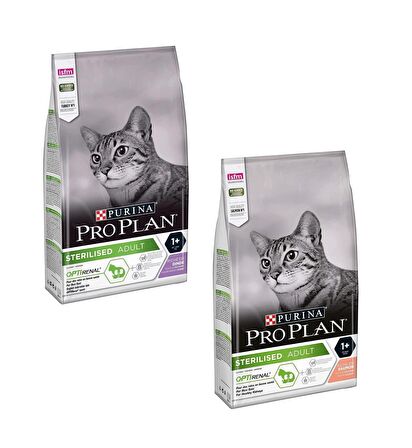 Pro Plan Sterilised Kısırlaştırılmış Hindili Tavuklu-Somonlu Kedi Maması 1,5 Kg (2 ADET)