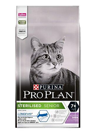 Pro Plan Sterilised +7 Yaş Hindili Kısırlaştırılmış Yaşlı Kedi Maması 3 Kg