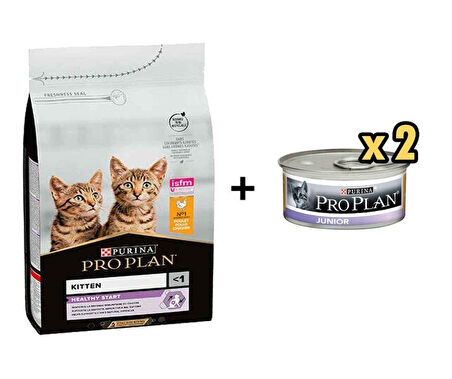 Pro Plan Kitten Tavuklu Yavru Kedi Maması 10 Kg + 2 Adet Pro Plan Tavuklu Yavru Konserve 85 Gr