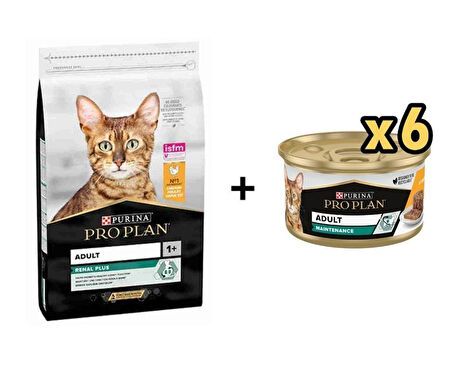 Pro Plan Tavuklu Yetişkin Kedi Maması 1.5 Kg + 6 Adet Proplan Adult Tavuk Etli Yetişkin Kedi Konservesi 85 Gr