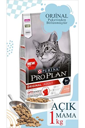 1 Kg Vakumlu Poşet Pro Plan Somonlu Yetişkin Kedi Maması Yüksek Proteinli