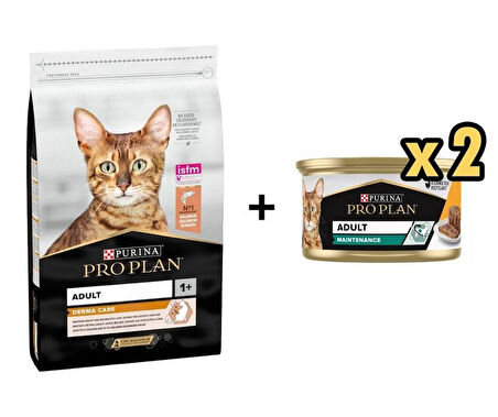 Pro Plan Elegant Somonlu Yetişkin Kedi Maması 3 kg + 2 Adet Pro Plan Tavuklu Kedi Konservesi 85 Gr