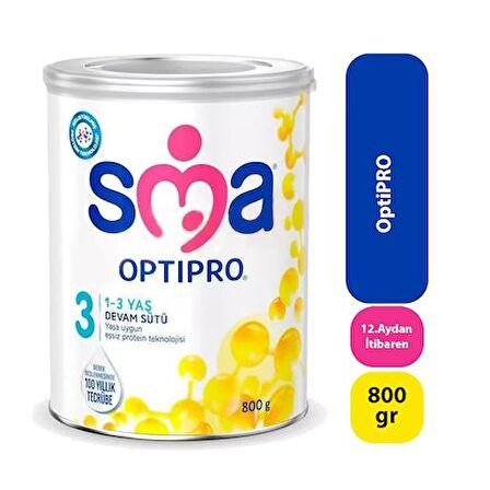 SMA OPTIPRO 3 Bebek Devam Sütü  800 GR 