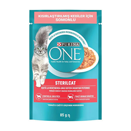 Purina One Kısırlaştırılmış Kedi Maması Somon & Havuç 85 G