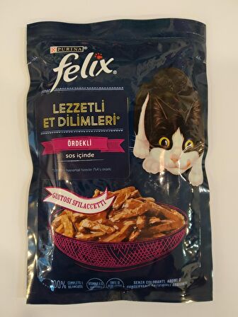 Felix Ördekli Sos İçinde Kedi Yaş Mama 80 gr