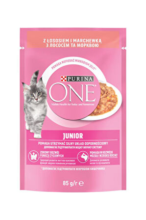 Purina One Yavru Kedi Maması Somon & Havuç 85g