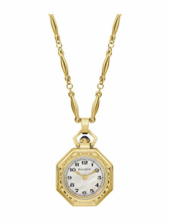 Bulova Rubaiyat Pendant Necklace 25,5 mm Quartz Saat 97L182