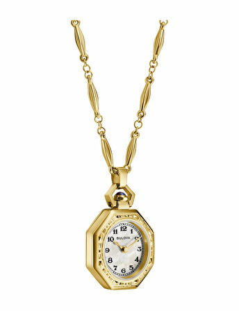 Bulova Rubaiyat Pendant Necklace 25,5 mm Quartz Saat 97L182