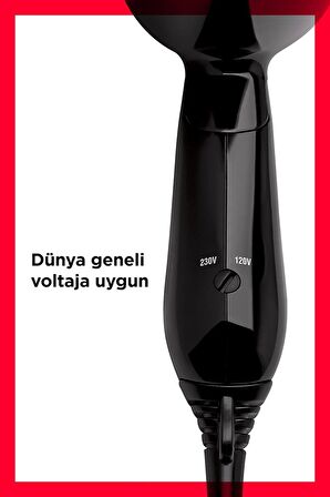 Katlanabilir Seyahat Tipi Saç Kurutma Makinesi Rvdr5305e2