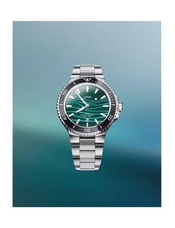 Oris Aquis Yangtze Jiangtun Limited Edition 43.5 mm Otomatik Saat 01 733 7789 4197-Set