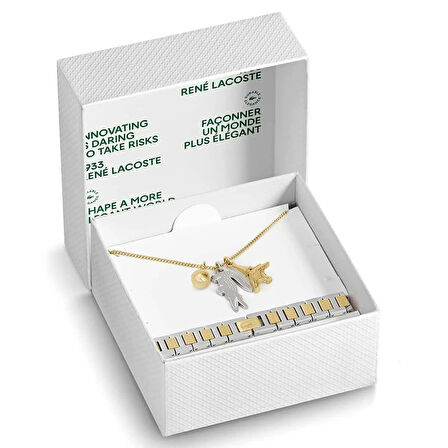 Lacoste LACJ2070044 Kolye ve Bileklik Seti