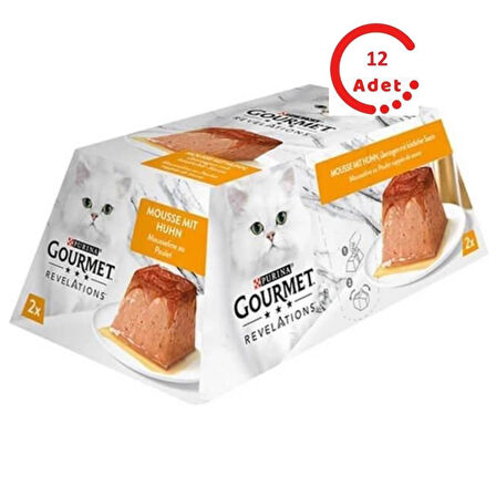 Gourmet Revelations Tavuklu Kedi Maması 2x57 gr x 12 Adet