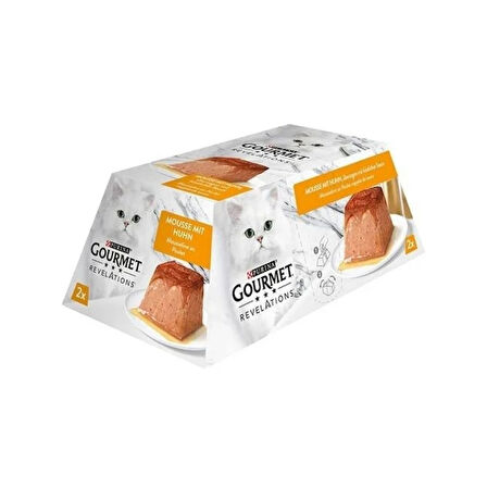 Purina Gourmet Revelations Tavuklu Kedi Konservesi 2x57gr