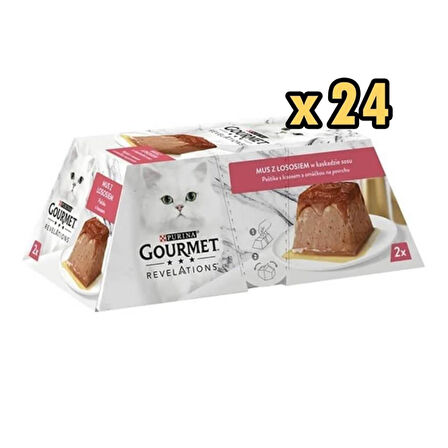 Gourmet Revelations Somonlu Kedi Maması 2x57 gr x 24 Adet