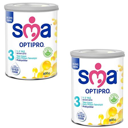 Sma 3 Optipro Probiyotik 1-3 Yaş Devam Sütü 800 gr 2 ADET