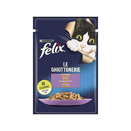 Felix Kuzu Etli Yetişkin Kedi Yaş Maması 85 Gr X 6