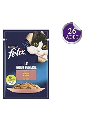 Felix Somonlu Yetişkin Kedi Konservesi 85 Gr x 26 Adet