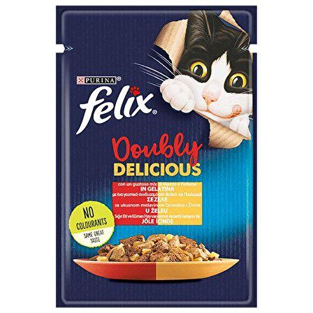 Felix Sığır Etli Kedi Yaş Mama 85 Gr