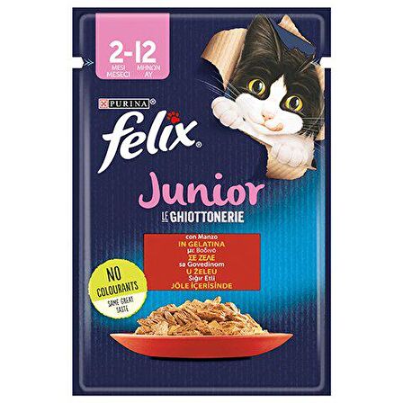 Purina Felix Sığır Etli Yavru Kedi Maması 85 Gr