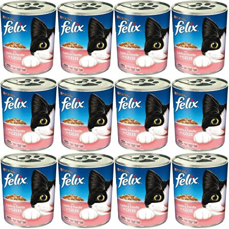 Felix Somon -Alabalıklı Kedi Konservesi 400 Gr*12 Adet