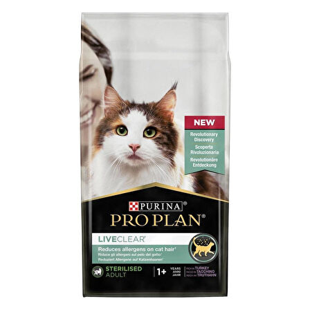 Proplan Liveclear Hindili Kısır Kedi Maması 7 kg