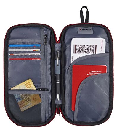 Wenger WG 611880 Traveller Organizer Cüzdan, Siyah