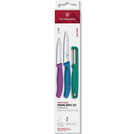 Victorinox 6.7116.33C1 Swiss Classic 3lü Bıçak ve Soyacak Set