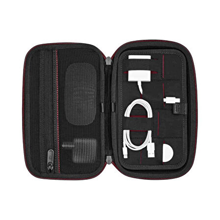 Victorinox 653375 Travel Essential Temel Gereçler Teknoloji Çantası, Siyah
