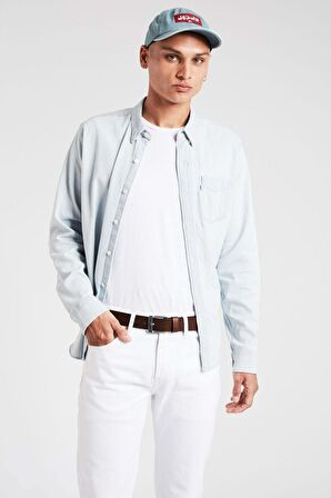 Levi's Erkek Kahverengi Deri Kemer 38016-0123