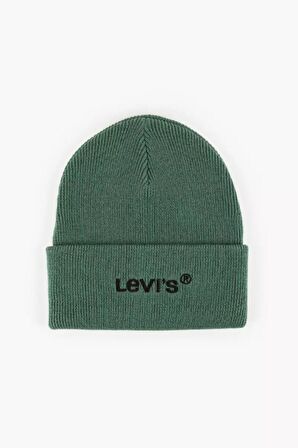 Levi's Unisex Wordmark Yeşil Bere - D5548-0008