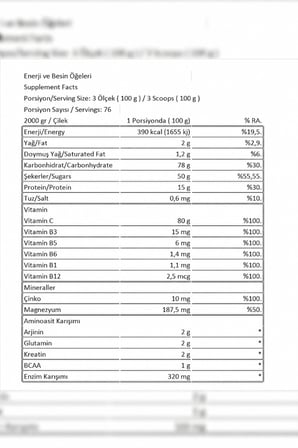 Conlast Xxl Mass Gainer 2000 Gr. Plus Vitamax-Çilek Aromalı