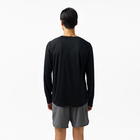Energetics Martin Ls Erkek Siyah Koşu T-Shirt