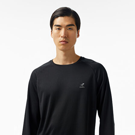 Energetics Martin Ls Erkek Siyah Koşu T-Shirt