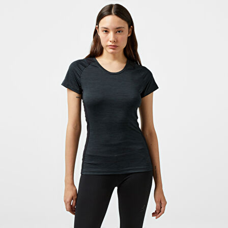 Energetics Evii SS Kadın Siyah Koşu T-Shirt