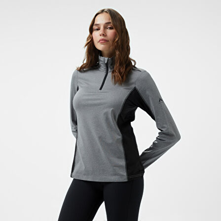 McKinley Andrea 1/2 Zip Kadın Gri Outdoor Polar