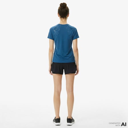 Energetics Kadın Mavi Antrenman T-shirt