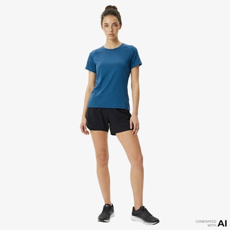 Energetics Kadın Mavi Antrenman T-shirt