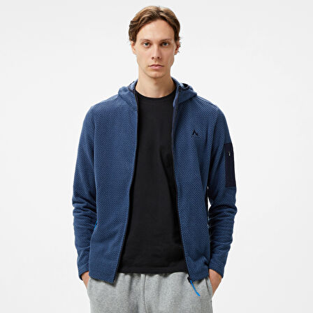 Mc Kinley Hucture II Fz Erkek Mavi Outdoor Sweatshirt