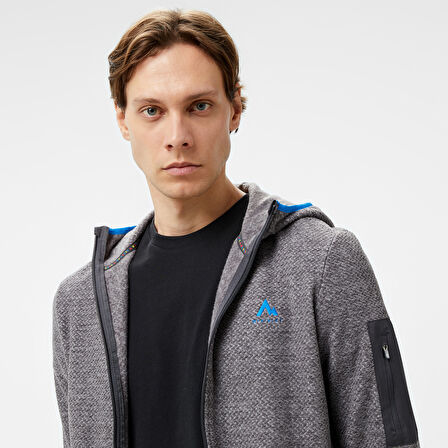 Mc Kinley Hucture II Fz Erkek Gri Outdoor Sweatshirt