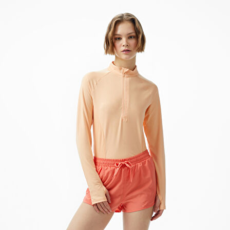 Energetics Cusca iv Kadın Turuncu Koşu Sweatshirt