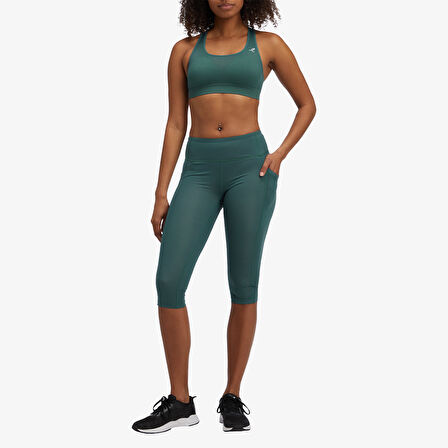 Energetics Corra 3/4 Kadın Yeşil Antrenman Taytı