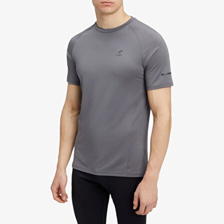 Energetics Ellazor S/S Erkek Gri Koşu T-Shirt