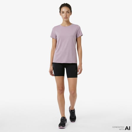 Energetics Gianna Ss Kadın Mor Antrenman T-Shirt