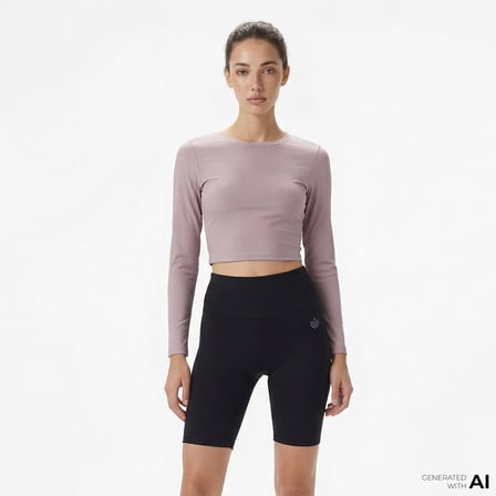 Energetics Olene LS Kadın Mor Antrenman T-Shirt